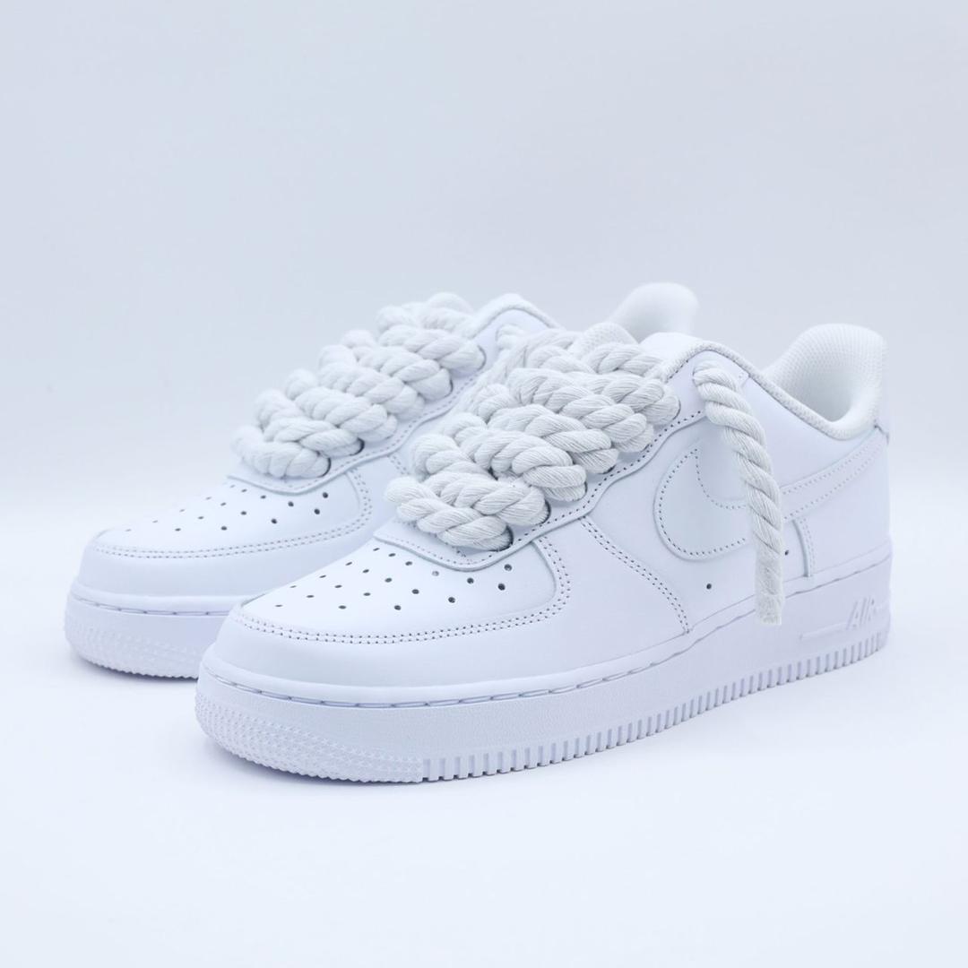 Sneakers Blanches Premium - Lacets Tressés